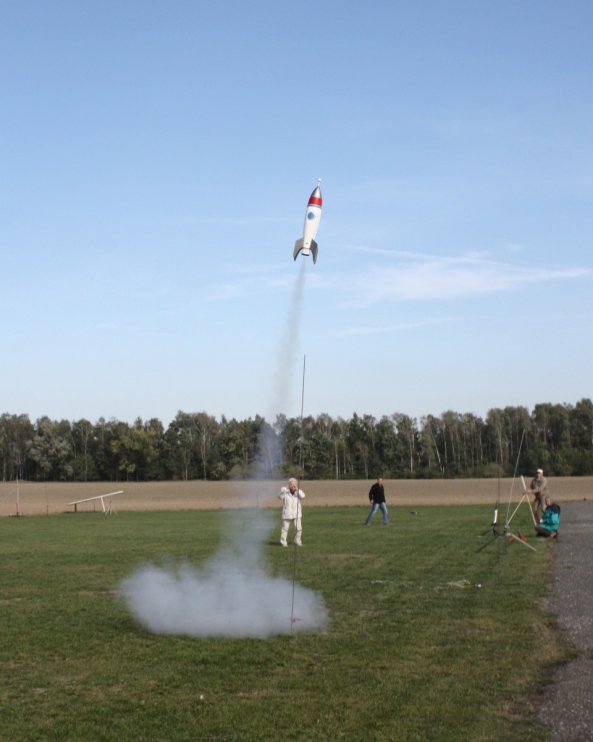 Showraketa K Jerabka - start